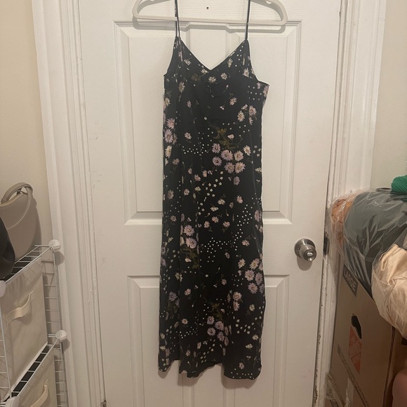 NWT Madewell Silk Eva Slip Dress in Polka Daisies - Picture 7 of 8